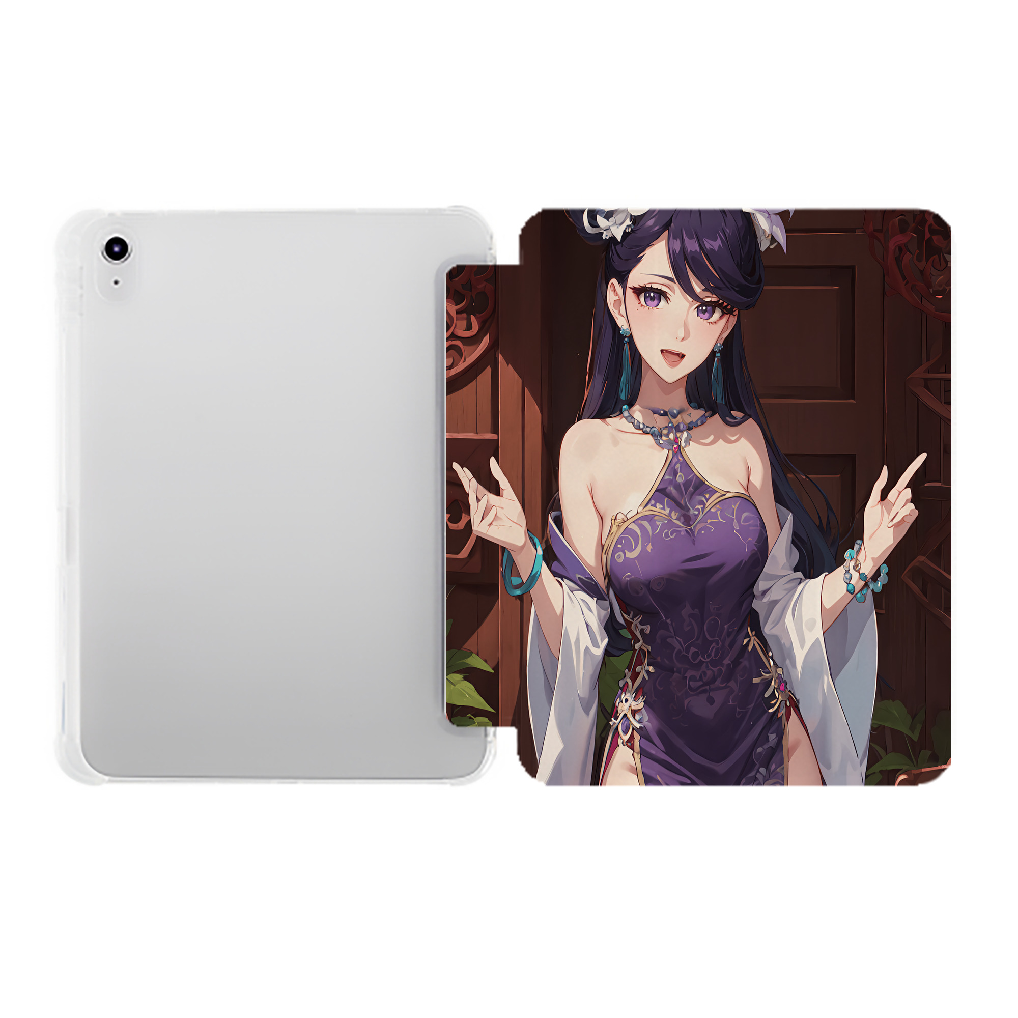 （画像用） 薬屋のひとりごと The Apothecary Diaries IPad ケース ペン収納付き 三つ折りスタンド PUレザー×シリコン 対応機種9.5/10.5/10.9インチ